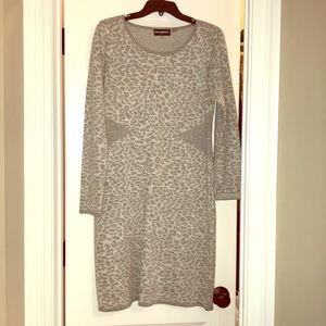 Karl Lagerfeld cheetah print sweater dress